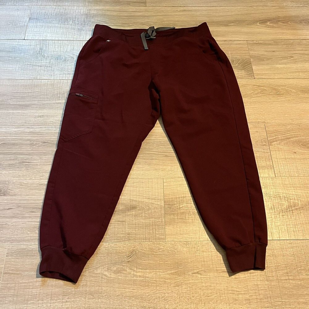 FIGS Scrub Pants Mens XL Burgundy Technical Collection Work Uniform